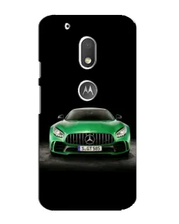 Чехол для Motorola MOTO G4 Play с картинкой «Mercedes — неоновый лого»