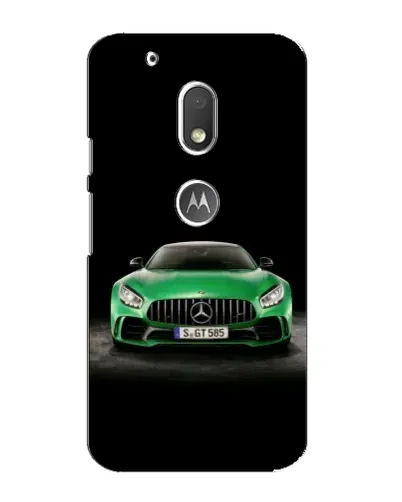 Чехол для Motorola MOTO G4 Play с картинкой «Mercedes — неоновый лого»