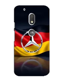 Чехол для Motorola MOTO G4 Play с картинкой «Mercedes — флаг Германии»