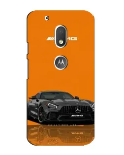 Чехол для Motorola MOTO G4 Play с картинкой «Оранжевый Mercedes AMG»