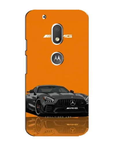 Чехол для Motorola MOTO G4 Play с картинкой «Оранжевый Mercedes AMG»
