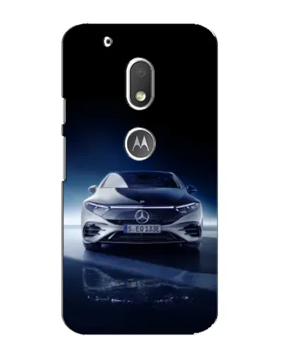 Чехол для Motorola MOTO G4 Play с картинкой «Ночной Mercedes EQ»