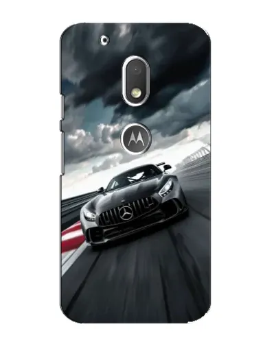 Чехол для Motorola MOTO G4 Play с картинкой «Гоночный Mercedes AMG»