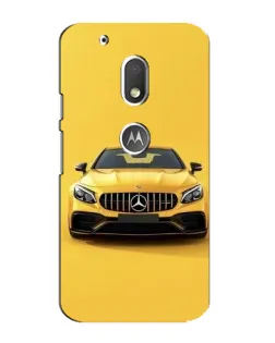 Чехол для Motorola MOTO G4 Play с картинкой «Желтый Mercedes GT»