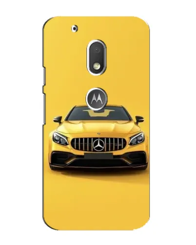 Чехол для Motorola MOTO G4 Play с картинкой «Желтый Mercedes GT»