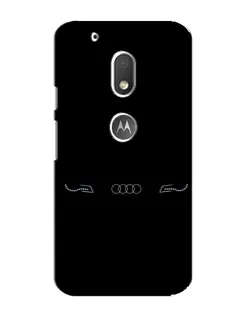 Чехол для Motorola MOTO G4 Play с картинкой «Audi — световой подпись»