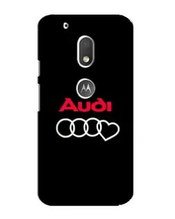 Чехол для Motorola MOTO G4 Play с картинкой «Логотип Audi Heart»