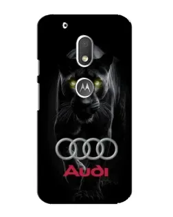 Чохол для Motorola MOTO G4 Play з картинкою «Пантера та Audi»