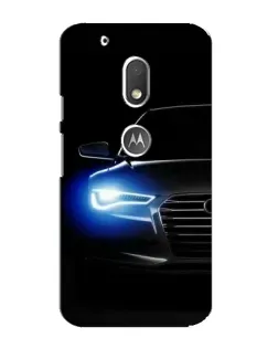 Чохол для Motorola MOTO G4 Play з картинкою «Неоновий погляд Audi»