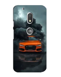 Чохол для Motorola MOTO G4 Play з картинкою «Audi у хмарах диму»