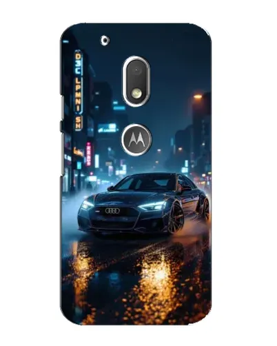Чохол для Motorola MOTO G4 Play з картинкою «Нічне місто та Audi» Чохол для Motorola MOTO G4 Play з картинкою «Нічне місто та Audi»