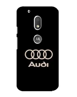 Чохол для Motorola MOTO G4 Play з картинкою «Audi — золотий логотип»