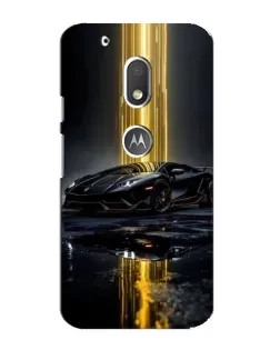 Чехол для Motorola MOTO G4 Play с картинкой «Ночной Lamborghini драйв»