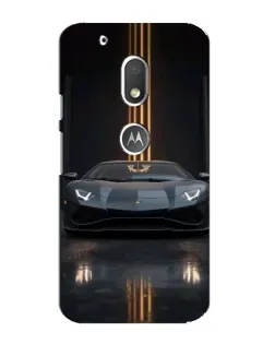 Чехол для Motorola MOTO G4 Play с картинкой «Lamborghini золотые линии»