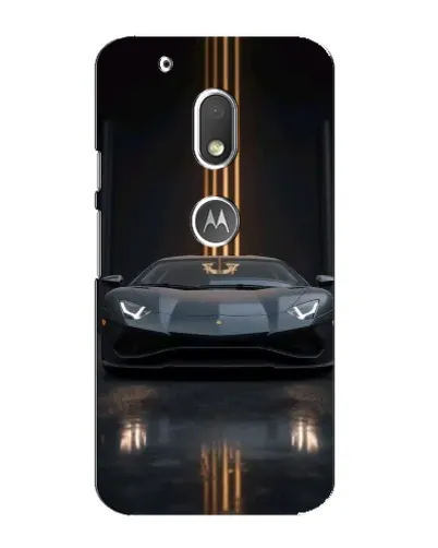 Чехол для Motorola MOTO G4 Play с картинкой «Lamborghini золотые линии»