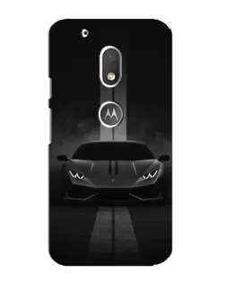 Чехол для Motorola MOTO G4 Play с картинкой «Lamborghini симметрия дорог»