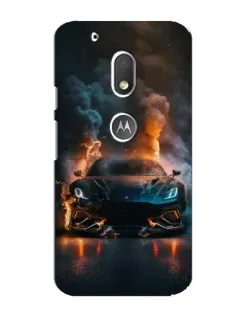 Чехол для Motorola MOTO G4 Play с картинкой «Lamborghini дымная эстетика»