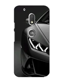 Чехол для Motorola MOTO G4 Play с картинкой «Lamborghini фары детализация»