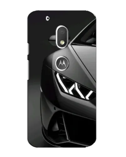 Чехол для Motorola MOTO G4 Play с картинкой «Lamborghini фары детализация»