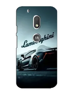 Чехол для Motorola MOTO G4 Play с картинкой «Классическая надпись Lamborghini»