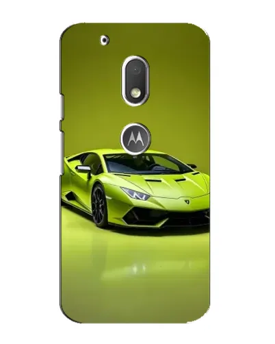 Чехол для Motorola MOTO G4 Play с картинкой «Салатовый Lamborghini Huracan»