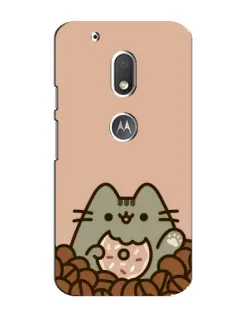 Чехол для Motorola MOTO G4 Play с картинкой «Кофейный Пушин»