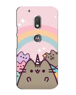 Чехол для Motorola MOTO G4 Play с картинкой «Единорог Pusheen»