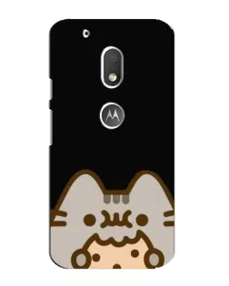 Чехол для Motorola MOTO G4 Play с картинкой «Пушин на черном»