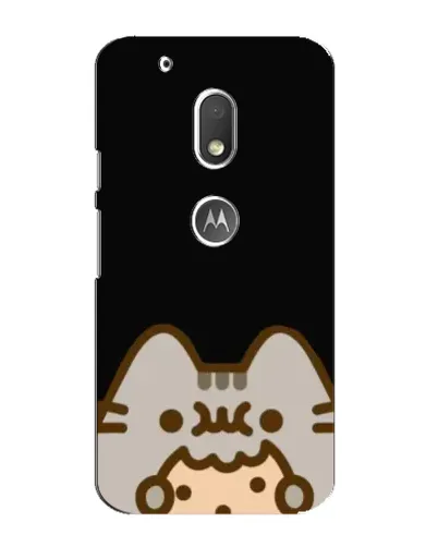 Чехол для Motorola MOTO G4 Play с картинкой «Пушин на черном»