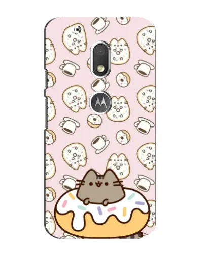 Чехол для Motorola MOTO G4 Play с картинкой «Пушин на пончике»