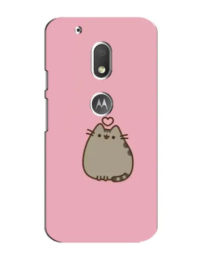 Чехол для Motorola MOTO G4 Play с картинкой «Pusheen сердце»