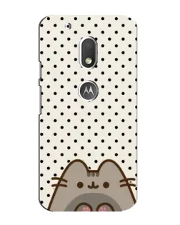 Чехол для Motorola MOTO G4 Play с картинкой «Пушин в горошек»