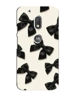 Чохол для Motorola MOTO G4 Play з картинкою «Чорні бантики»