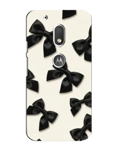Чохол для Motorola MOTO G4 Play з картинкою «Чорні бантики»