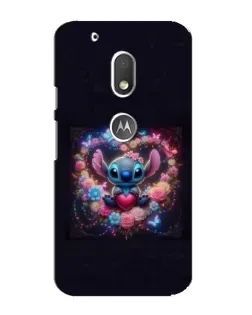 Чехол для Motorola MOTO G4 Play с картинкой «Stitch в цветах»