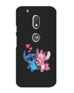 Чехол для Motorola MOTO G4 Play с картинкой «Анжел целует Стича»