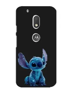 Чехол для Motorola MOTO G4 Play с картинкой «Стич на черном»