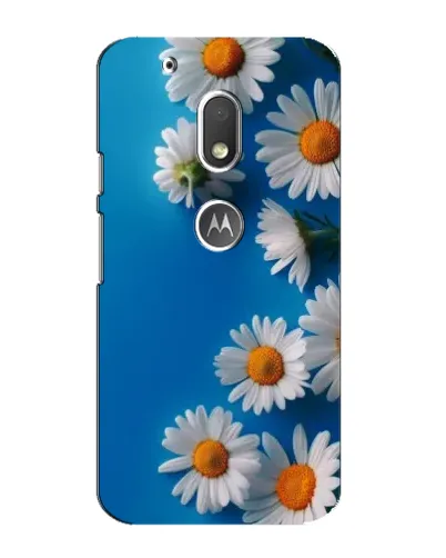 Чехол для Motorola MOTO G4 Play с картинкой «Белоснежные маргаритки»