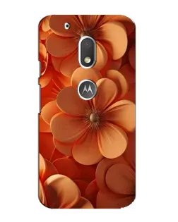 Чехол для Motorola MOTO G4 Play с картинкой «Оранжевый макро цветок»