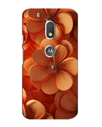 Чехол для Motorola MOTO G4 Play с картинкой «Оранжевый макро цветок»
