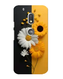 Чехол для Motorola MOTO G4 Play с картинкой «Подсолнух и ромашка»