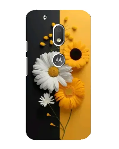 Чехол для Motorola MOTO G4 Play с картинкой «Подсолнух и ромашка»
