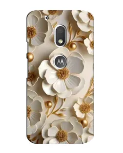 Чехол для Motorola MOTO G4 Play с картинкой «Белие бумажние  цвети»