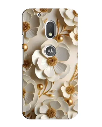 Чехол для Motorola MOTO G4 Play с картинкой «Белие бумажние  цвети»