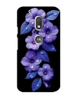 Чехол для Motorola MOTO G4 Play с картинкой «Фиолетовые цветы с росою» Чехол для Motorola MOTO G4 Play с картинкой «Фиолетовые цветы с росою»