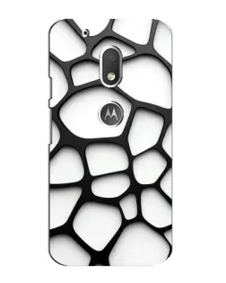 Чехол для Motorola MOTO G4 Play с картинкой «Белая объемная сетка» Чехол для Motorola MOTO G4 Play с картинкой «Белая объемная сетка»