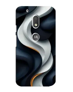Чехол для Motorola MOTO G4 Play с картинкой «Объемные черно-белые ленты» Чехол для Motorola MOTO G4 Play с картинкой «Объемные черно-белые ленты»