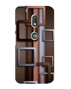 Чехол для Motorola MOTO G4 Play с картинкой «Коричневые объемные квадраты» Чехол для Motorola MOTO G4 Play с картинкой «Коричневые объемные квадраты»