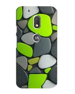 Чехол для Motorola MOTO G4 Play с картинкой «Яркая неоновая галька»