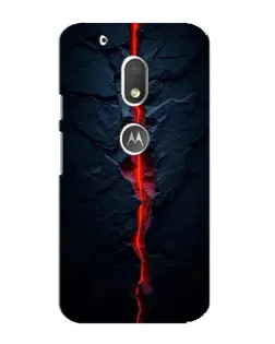 Чехол для Motorola MOTO G4 Play с картинкой «Kрасная лавовая трещина»